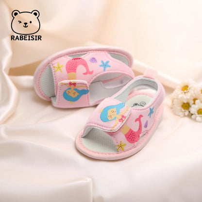 Summer 0-18 Months Baby Girl Princess Watermelon Cloth Sole Cloth Shoes Toddler Baby Sandals