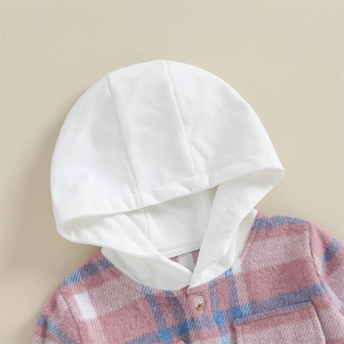 0-4Y Kids Boys Plaid Jacket Baby Autumn Clothing Long Sleeve Button Closure Hooded Plaid Outerwear Children Coats Streetwear