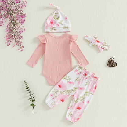 Letter Print Baby Outfit Set