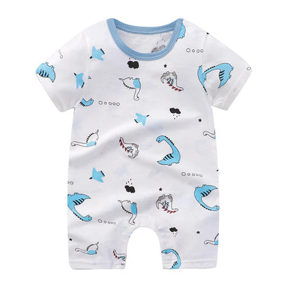 Summer Romper Baby Girls Clothes Cotton Short Sleeved Jumpsuit Newborn Baby Boy Clothes Bodysuit For Newborns