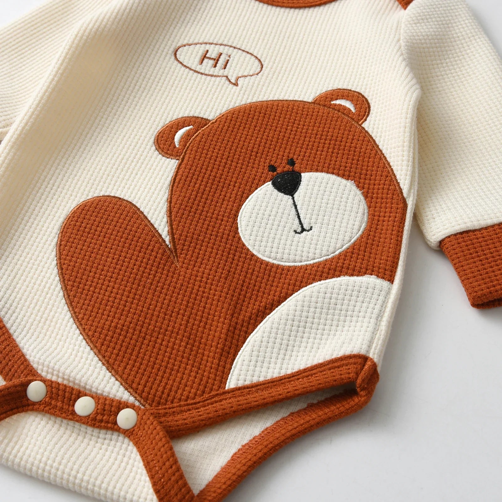 Bear Print Baby Boy Outfit
