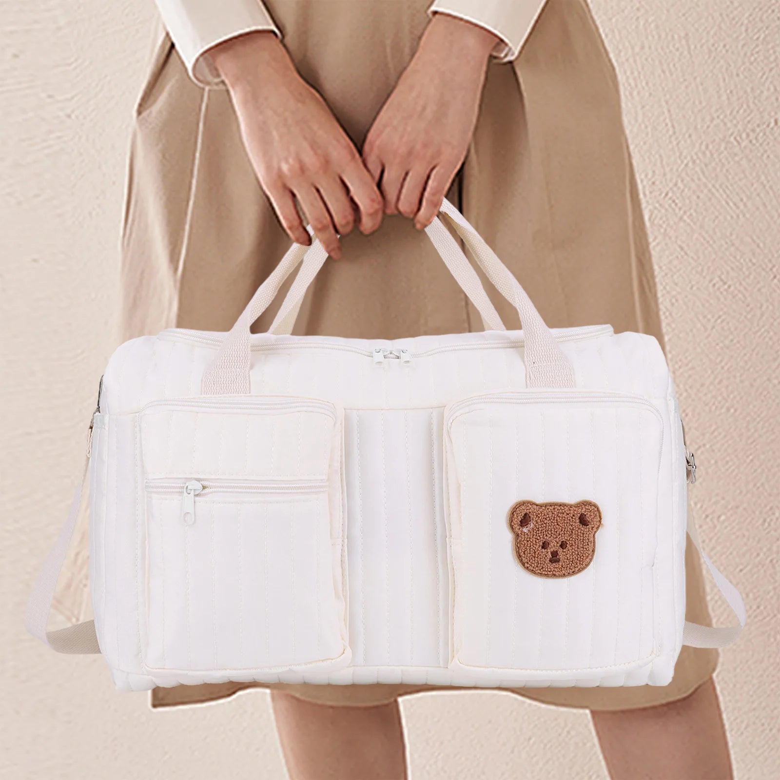 Quilted Baby Weekender Diaper Bag