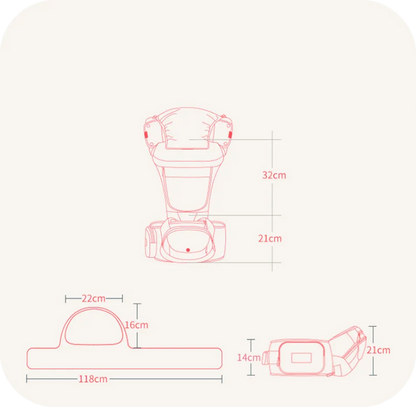 Ergonomic Baby Carrier with Hip Seat