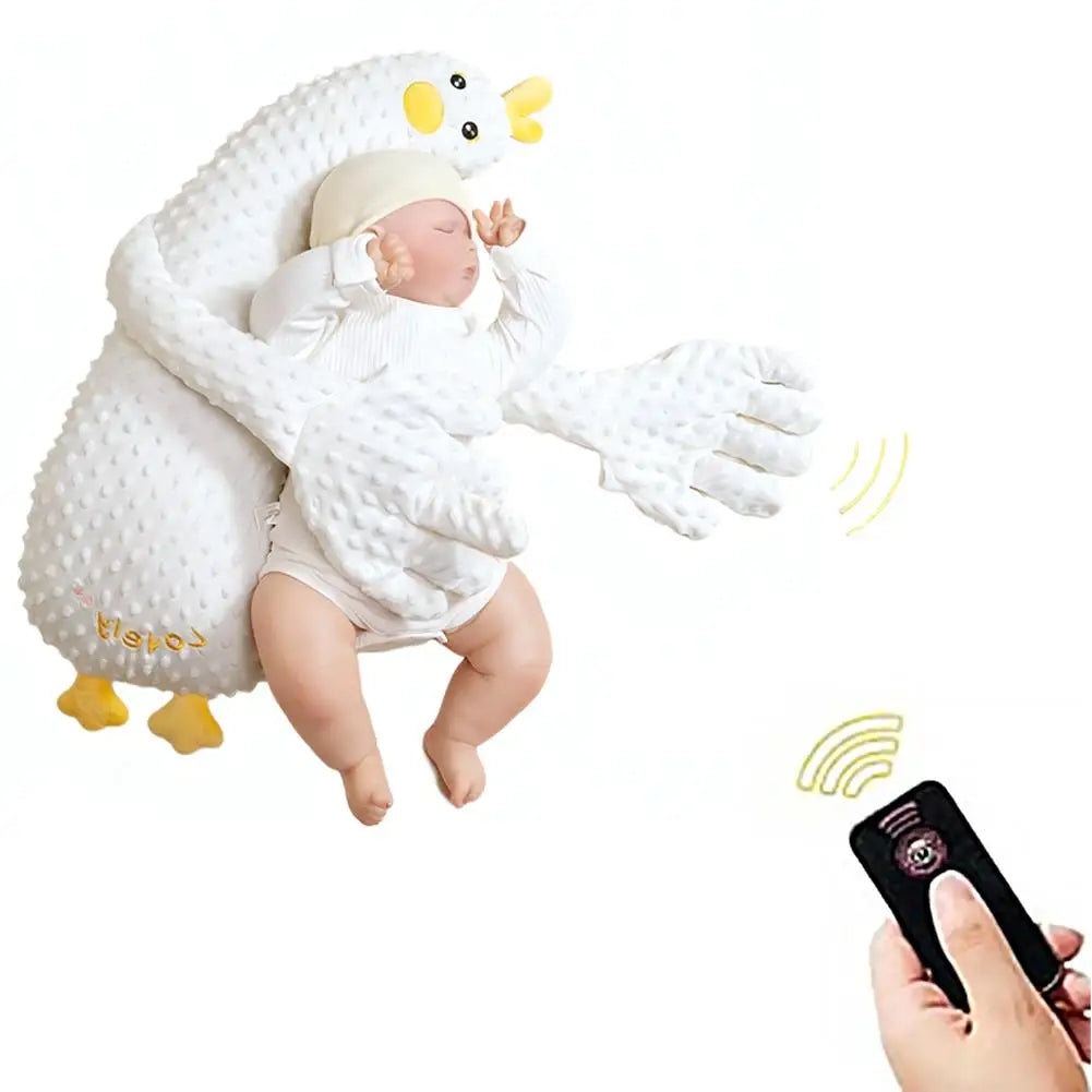 Baby Soothing Anti-Startle Sleep Aid Automatic Patting Pillow Huggable Stuffed Animal, Calms Crying, Helps Colic &amp; Sleep Trainin