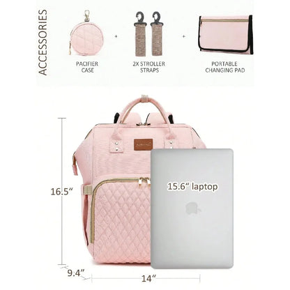 Diaper Backpack with Changing Pad