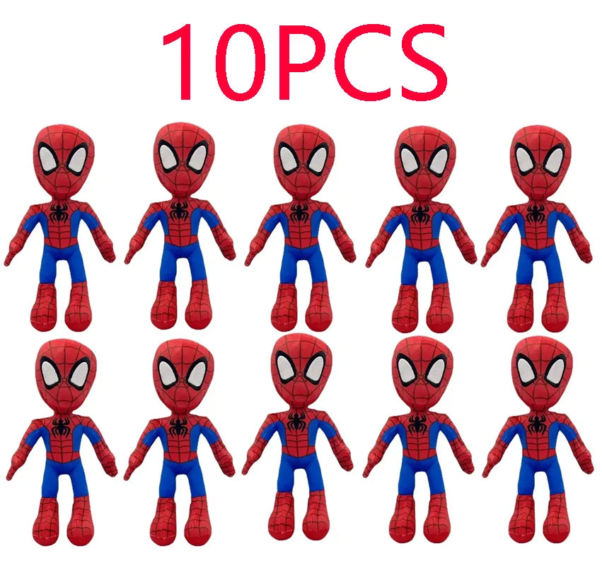1~10pcs Anime Avengers Spiderman Plush Toys Into the Spider-Verse Gwen Peter Parker Noir Dolls Soft Stuffed Toy For Kids Gift