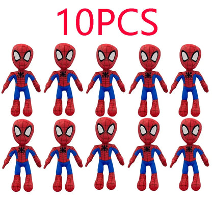 1~10pcs Anime Avengers Spiderman Plush Toys Into the Spider-Verse Gwen Peter Parker Noir Dolls Soft Stuffed Toy For Kids Gift