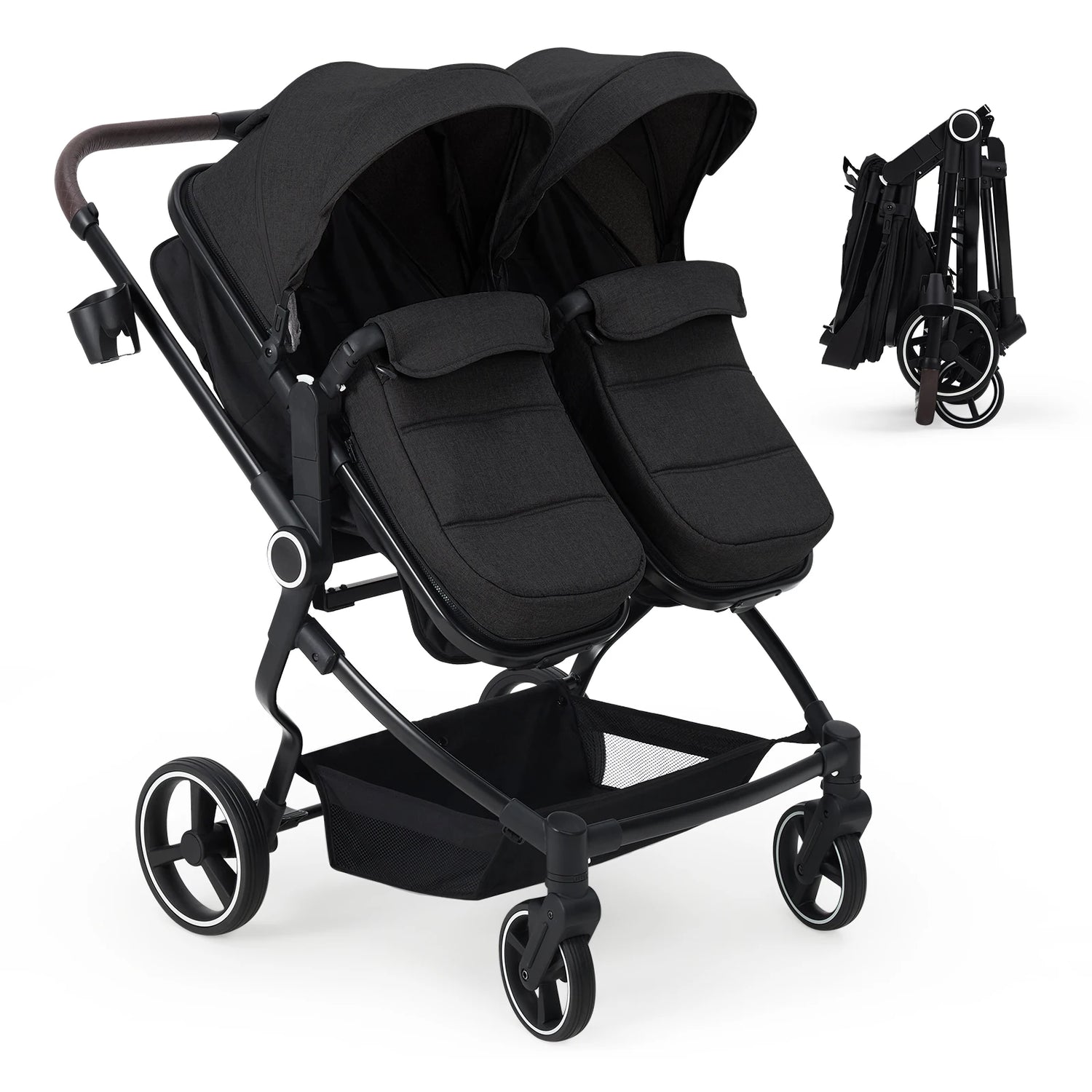 Double Tandem Baby Stroller