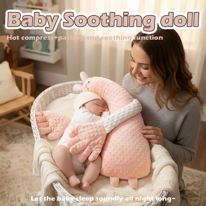 Baby Soothing Anti-Startle Sleep Aid Automatic Patting Pillow Huggable Stuffed Animal, Calms Crying, Helps Colic &amp; Sleep Trainin