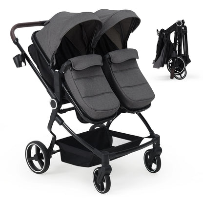 Double Tandem Baby Stroller