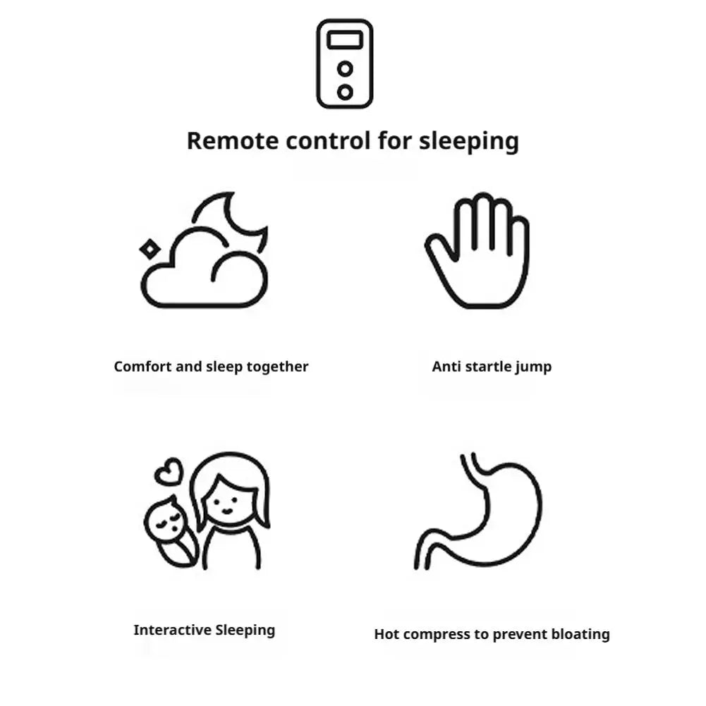 Baby Soothing Anti-Startle Sleep Aid Automatic Patting Pillow Huggable Stuffed Animal, Calms Crying, Helps Colic &amp; Sleep Trainin