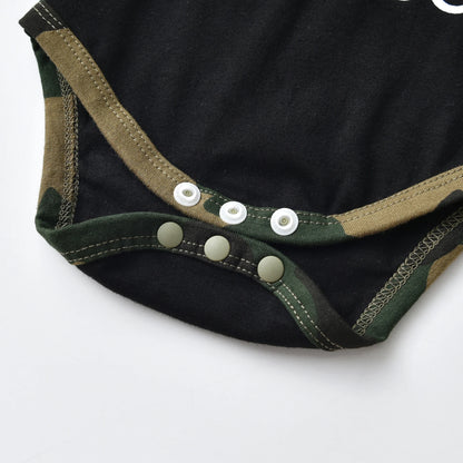 Camo Print Baby Boy Romper Set