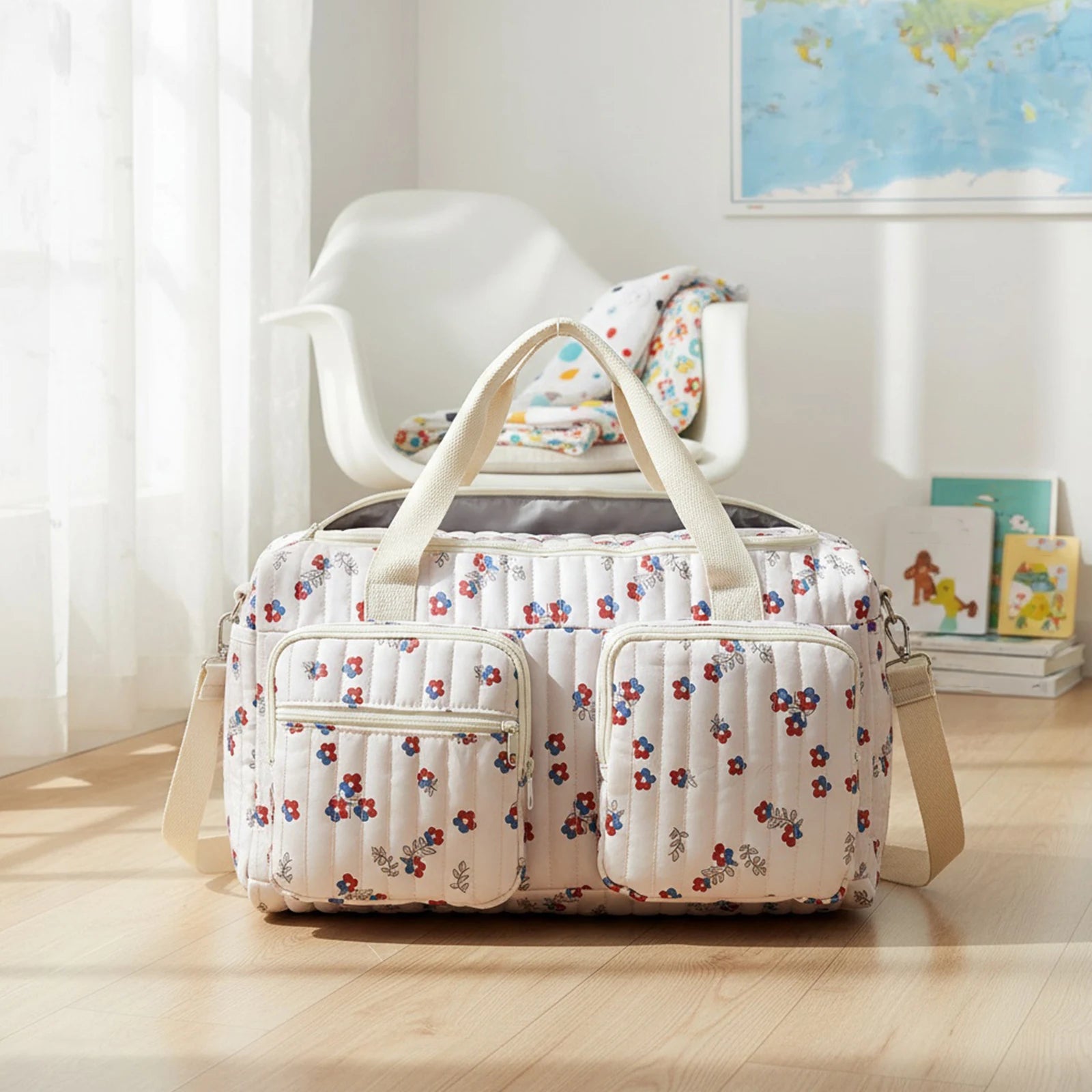 Quilted Baby Weekender Diaper Bag