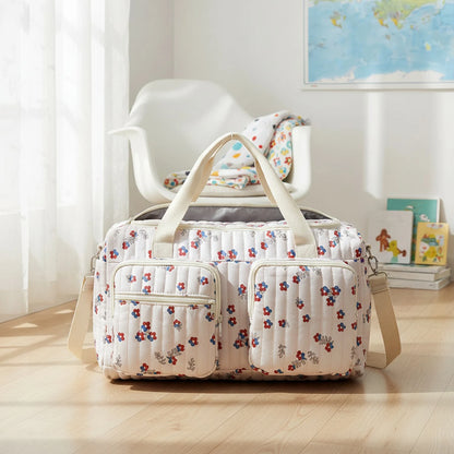 Quilted Baby Weekender Diaper Bag