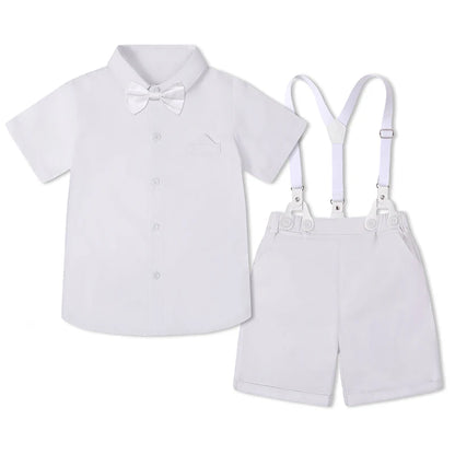 Baby Boy Clothes Toddler Wedding Outfit Kids Formal Birthday Party Suit Set Infant Graduation Piano Performance School Clothes