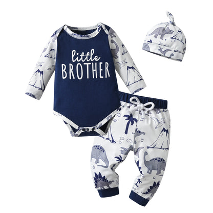 Letter Print Baby Boy Set