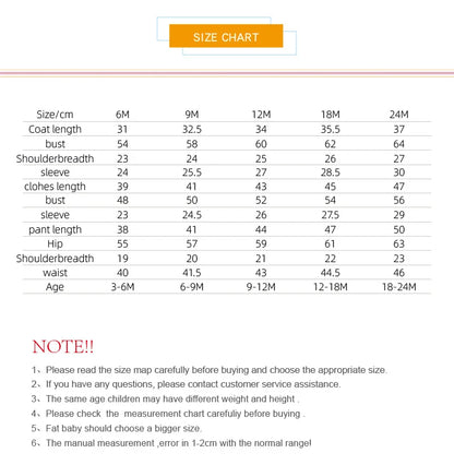 Newborn Infant Baby Girl Boy Clothes Sets Spring Autumn Cotton Long-Sleeve Hooded Coat+Romper+Trousers 3PCS Warm Kids Clothes