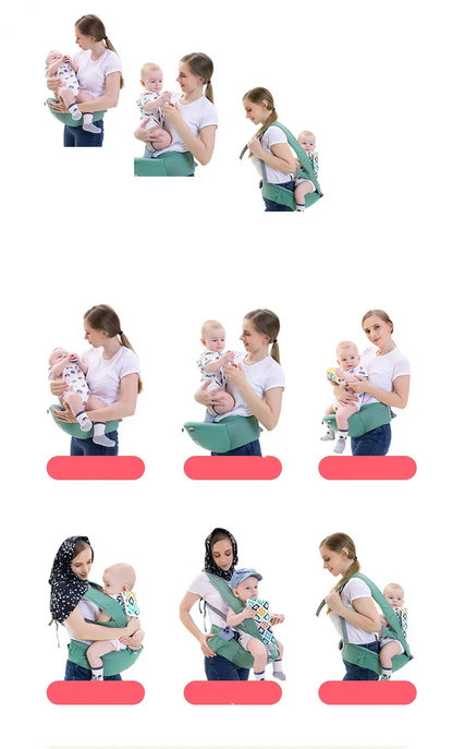 Ergonomic Baby Carrier with Hip Seat