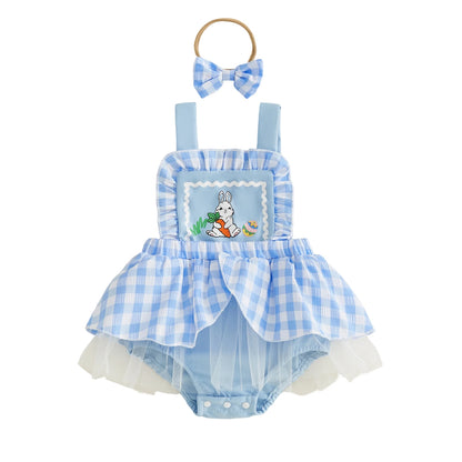 Easter Bunny Baby Romper Dress