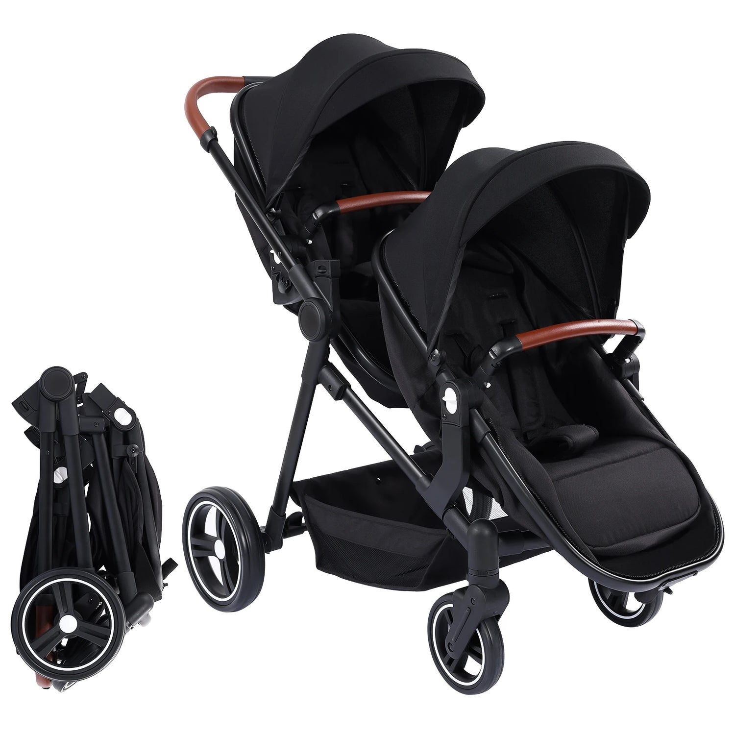 Foldable Double Baby Stroller