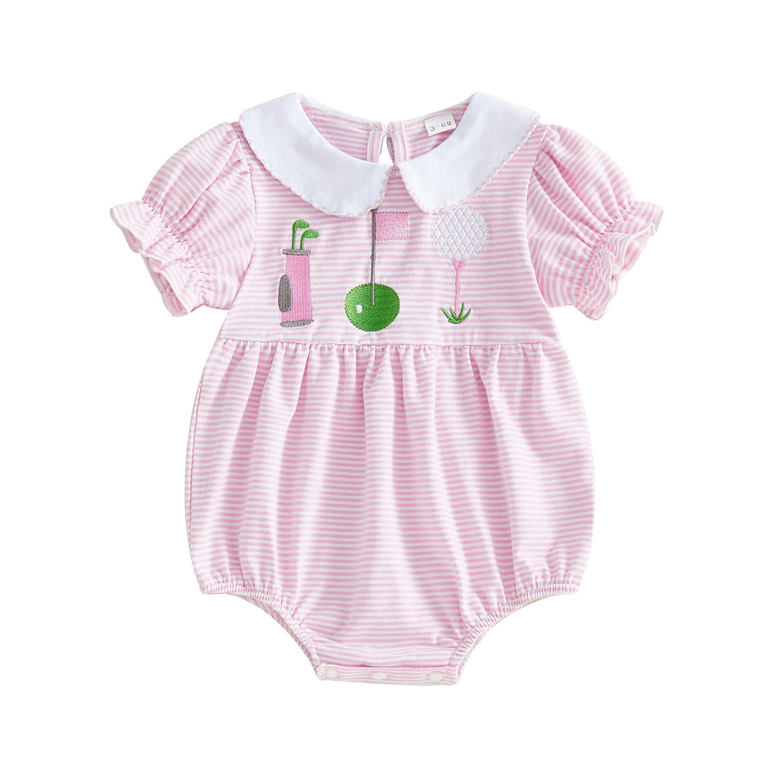 Floral Ruffle Baby Girl Romper
