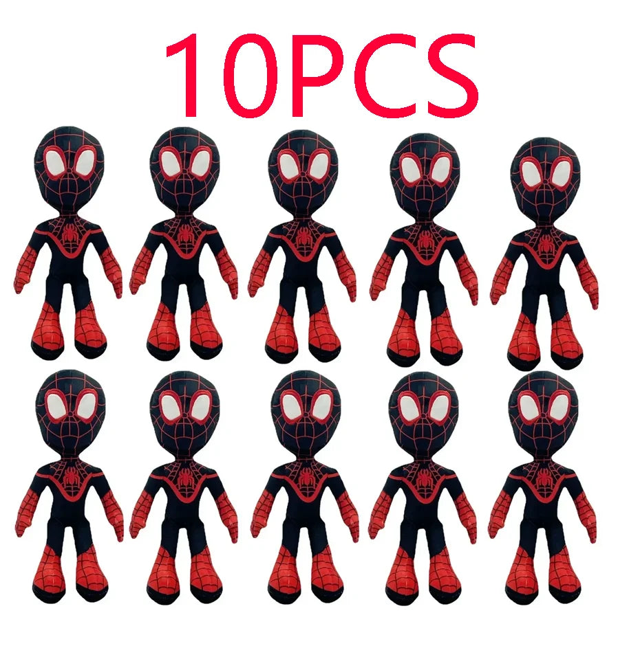 1~10pcs Anime Avengers Spiderman Plush Toys Into the Spider-Verse Gwen Peter Parker Noir Dolls Soft Stuffed Toy For Kids Gift