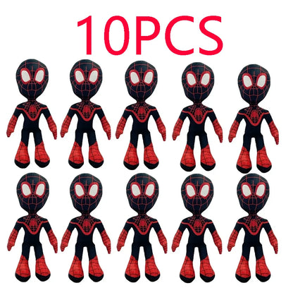 1~10pcs Anime Avengers Spiderman Plush Toys Into the Spider-Verse Gwen Peter Parker Noir Dolls Soft Stuffed Toy For Kids Gift