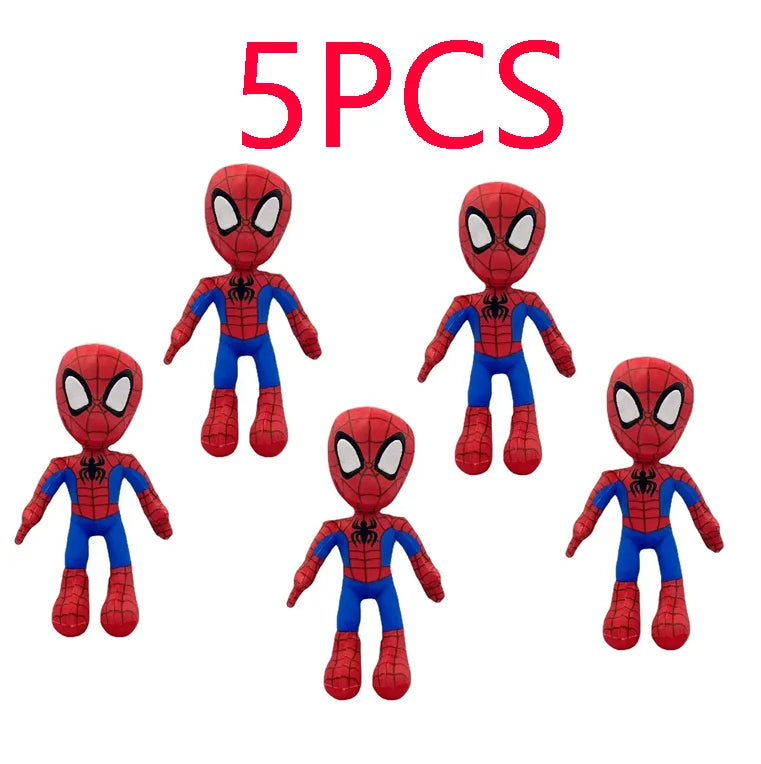 1~10pcs Anime Avengers Spiderman Plush Toys Into the Spider-Verse Gwen Peter Parker Noir Dolls Soft Stuffed Toy For Kids Gift