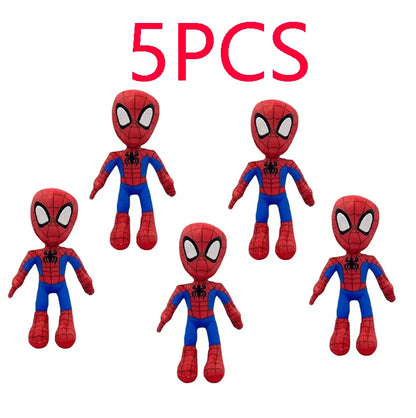 1~10pcs Anime Avengers Spiderman Plush Toys Into the Spider-Verse Gwen Peter Parker Noir Dolls Soft Stuffed Toy For Kids Gift