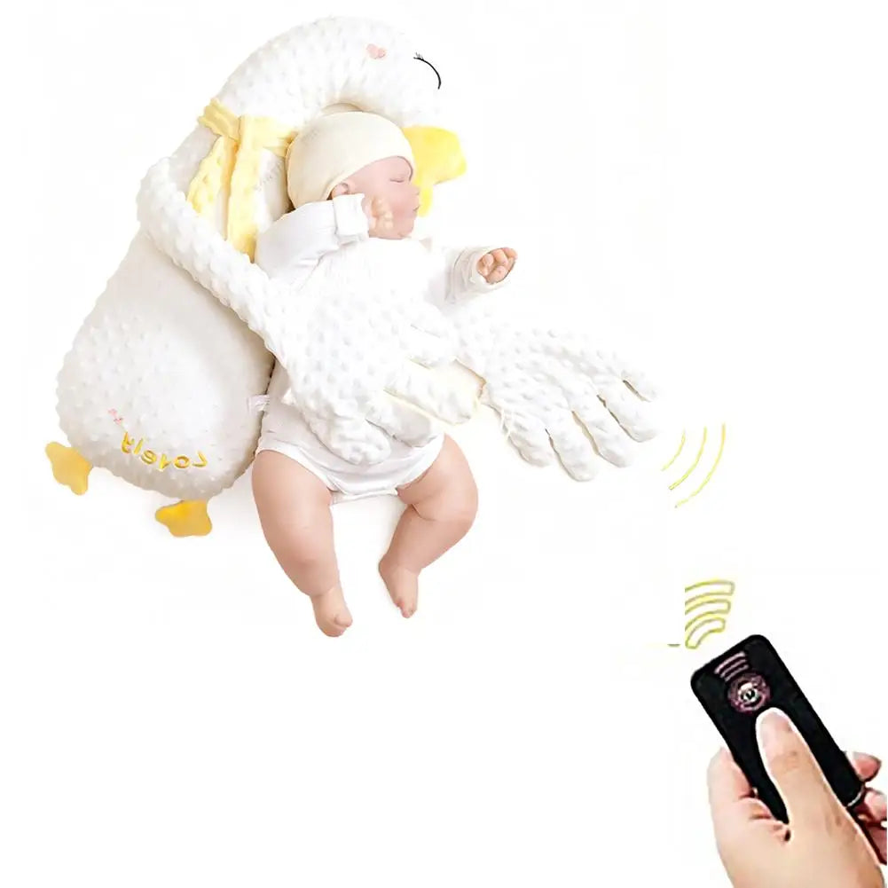 Baby Soothing Anti-Startle Sleep Aid Automatic Patting Pillow Huggable Stuffed Animal, Calms Crying, Helps Colic &amp; Sleep Trainin