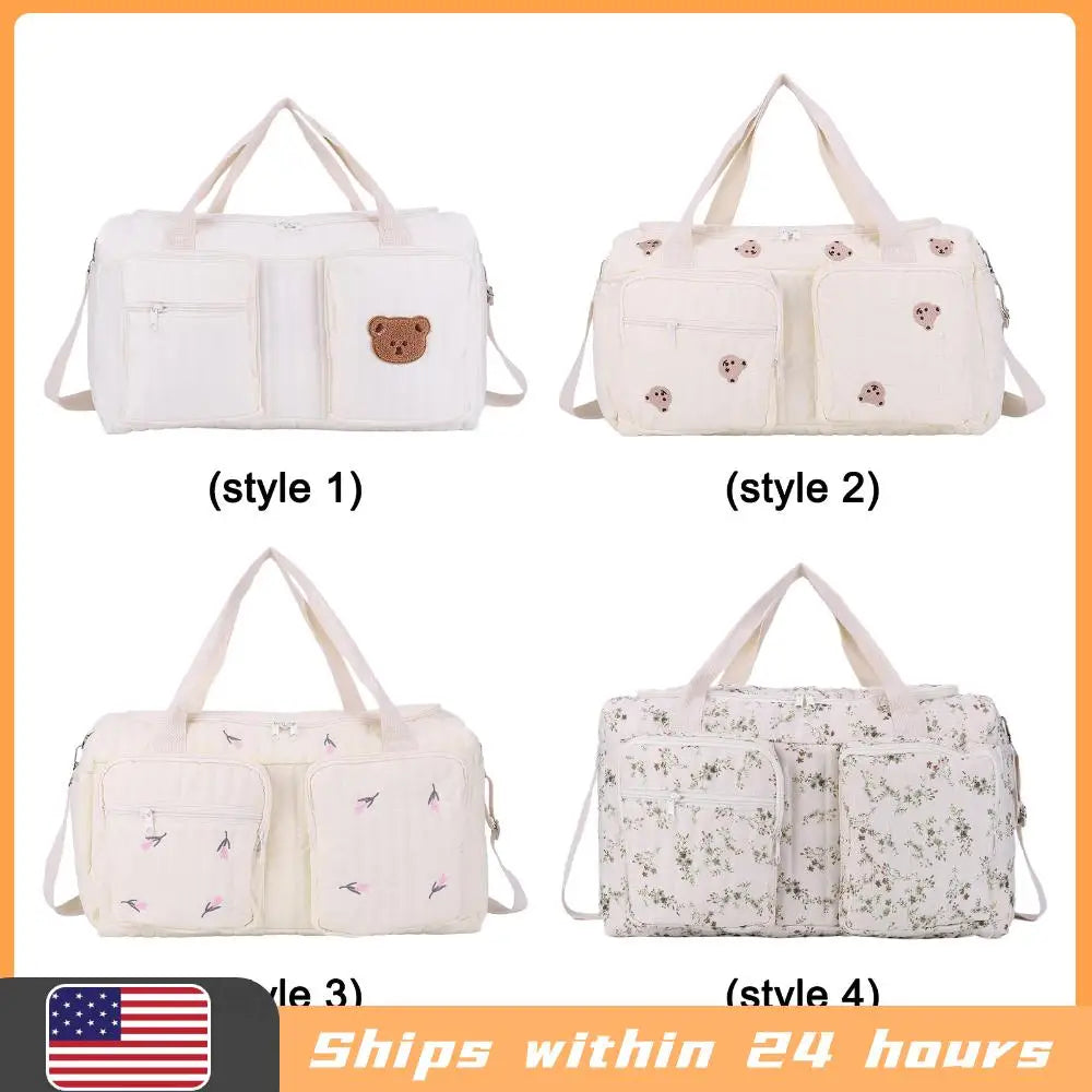 Quilted Hospital Diaper Duffel