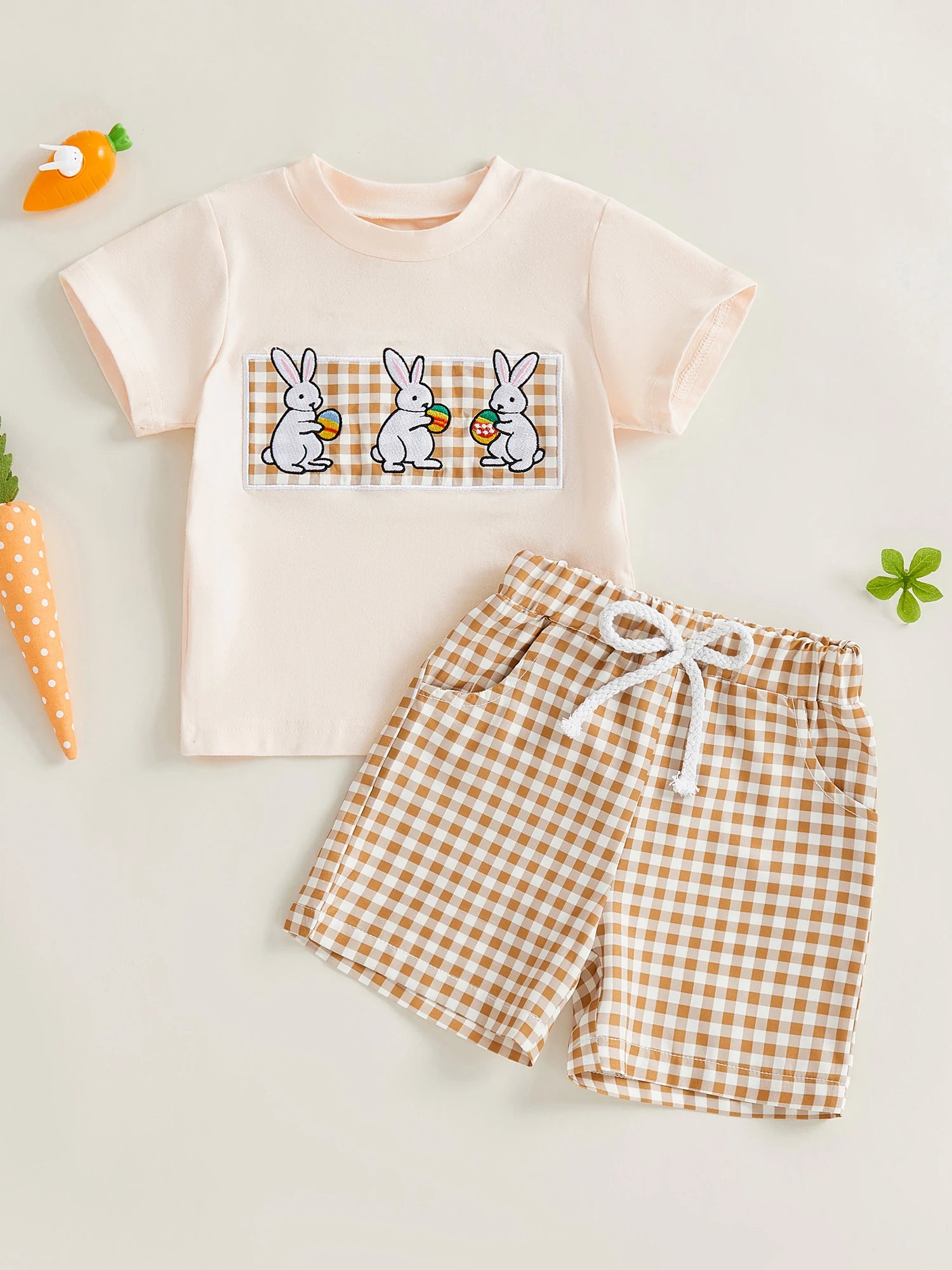 Toddler Bunny Shirt &amp; Shorts Set