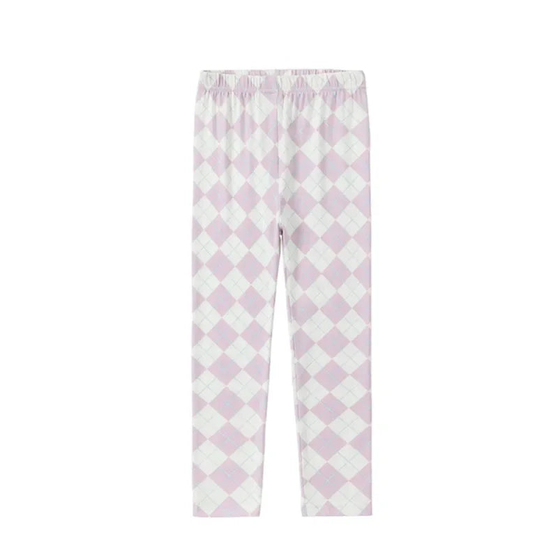 AP 2025 spring summer argyle plaid soft dress set footie pjs family matching clothing
