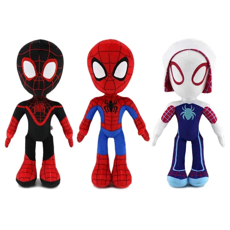 1~10pcs Anime Avengers Spiderman Plush Toys Into the Spider-Verse Gwen Peter Parker Noir Dolls Soft Stuffed Toy For Kids Gift