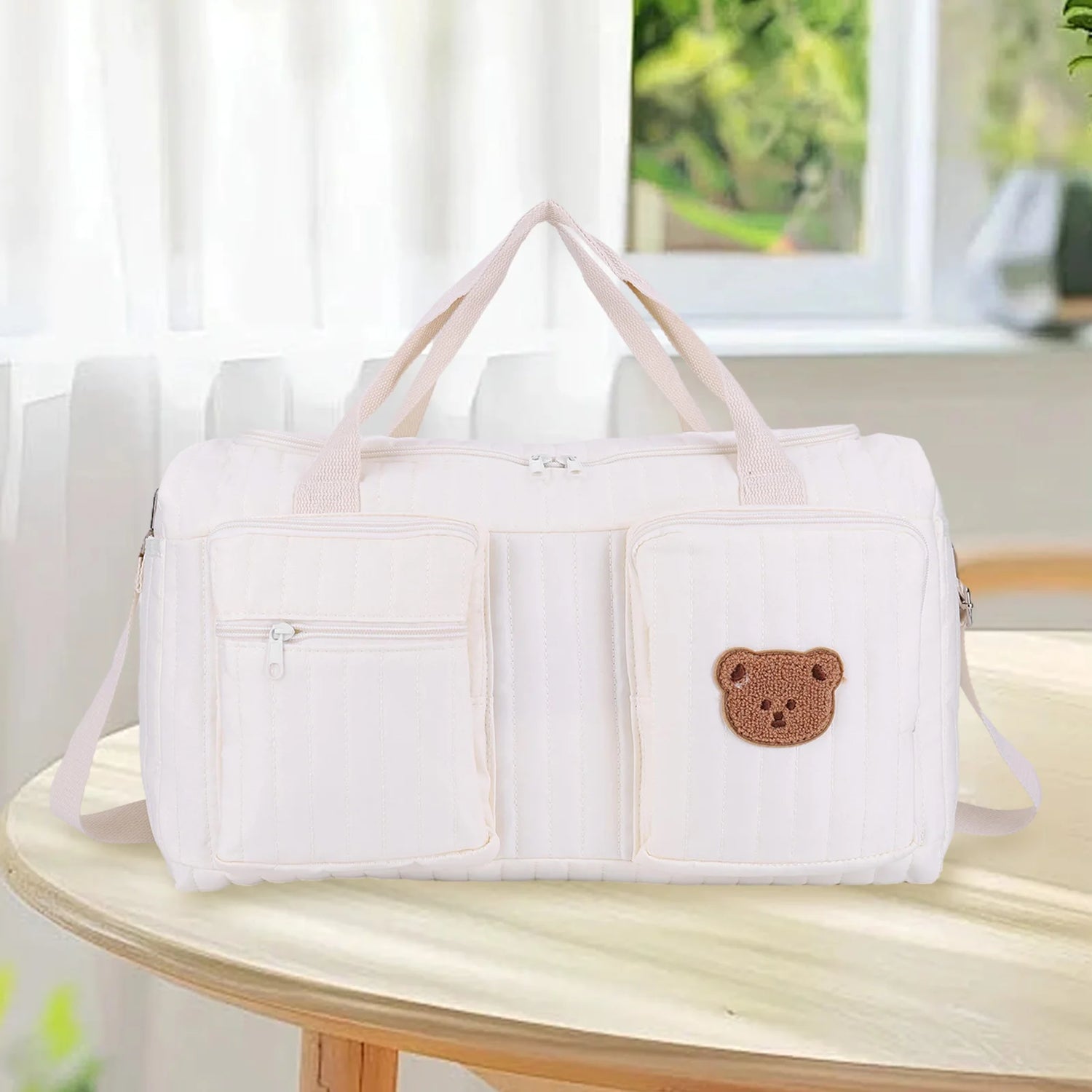 Quilted Baby Weekender Diaper Bag