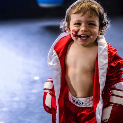 Newborn Photography Props Boxing Theme Baby Photo Outfit Infant Bathrobe Shorts Gloves Set Newborn Photo Costume Studio Props