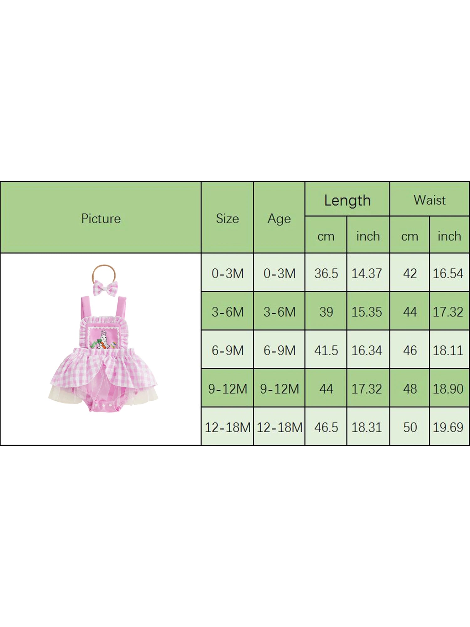 Easter Bunny Baby Romper Dress