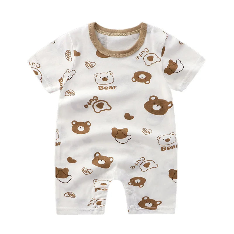 Summer Romper Baby Girls Clothes Cotton Short Sleeved Jumpsuit Newborn Baby Boy Clothes Bodysuit For Newborns