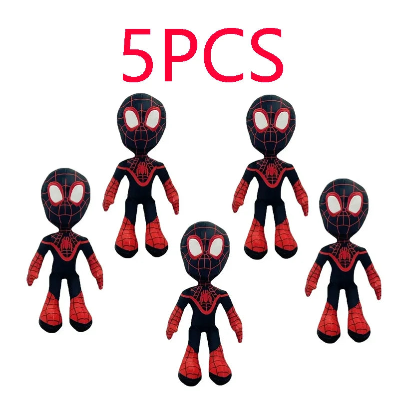 1~10pcs Anime Avengers Spiderman Plush Toys Into the Spider-Verse Gwen Peter Parker Noir Dolls Soft Stuffed Toy For Kids Gift