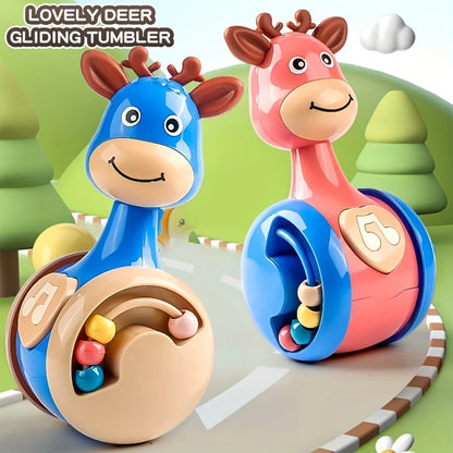 Roly Poly Baby Toys 6 to 12 Months, Tumbler Wobbler Toys for Infant Boy Girl - Perfect for Learning to Climb &amp; Early Education!
