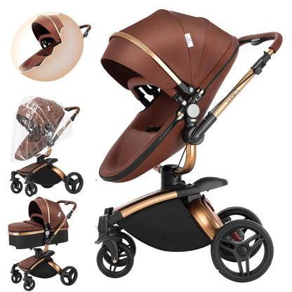 360° Swivel 3-in-1 Baby Stroller