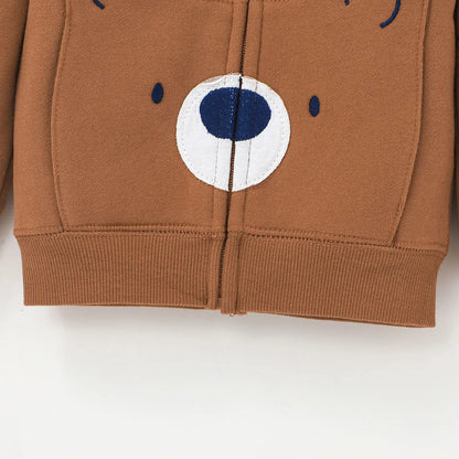 Newborn Infant Baby Girl Boy Clothes Sets Spring Autumn Cotton Long-Sleeve Hooded Coat+Romper+Trousers 3PCS Warm Kids Clothes