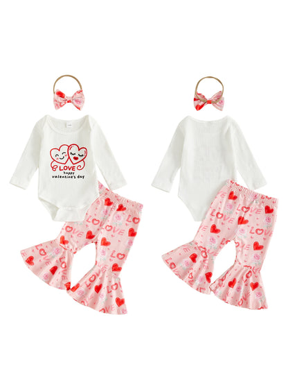 Valentine Heart Baby Outfit Set