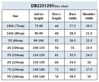 Dave Bella Girls Baby Princess Dress Summer Sweet Shell Embroidery Kids Mesh Elegant Dress Party Outdoor Seaside DB2251295