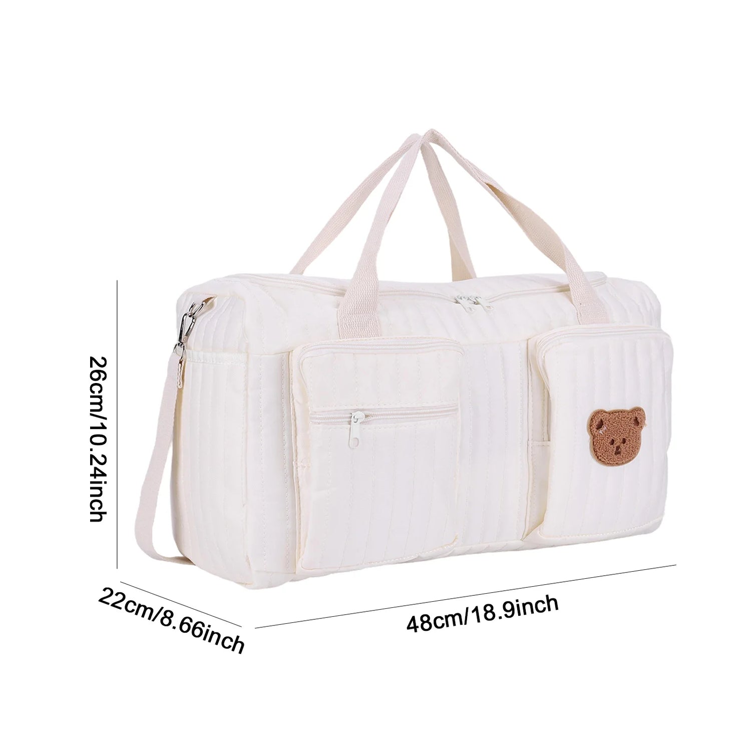 Quilted Baby Weekender Diaper Bag