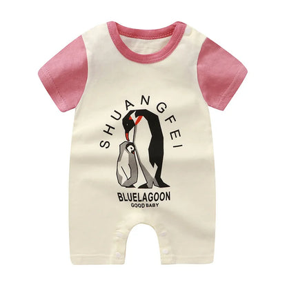 Summer Romper Baby Girls Clothes Cotton Short Sleeved Jumpsuit Newborn Baby Boy Clothes Bodysuit For Newborns