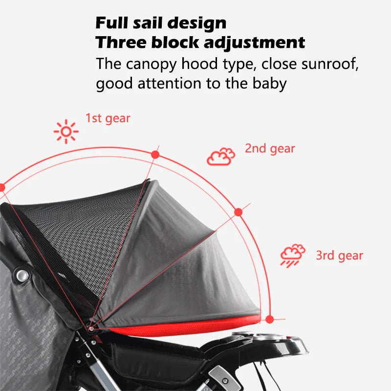 Lightweight Twin Baby Stroller