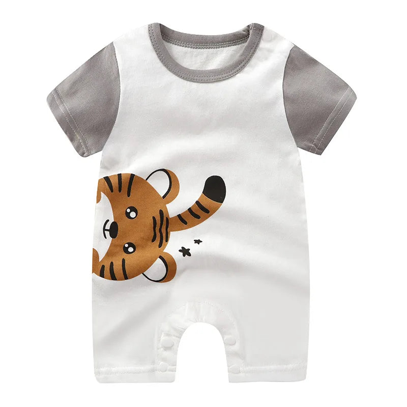 Summer Romper Baby Girls Clothes Cotton Short Sleeved Jumpsuit Newborn Baby Boy Clothes Bodysuit For Newborns