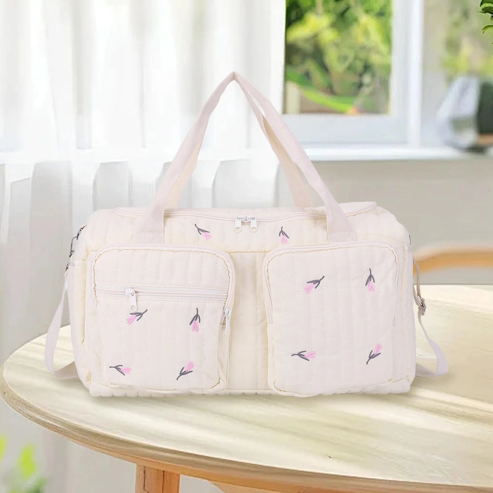Quilted Baby Weekender Diaper Bag
