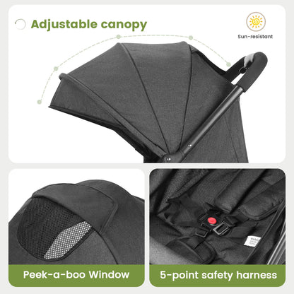 One-Hand Fold Travel Stroller